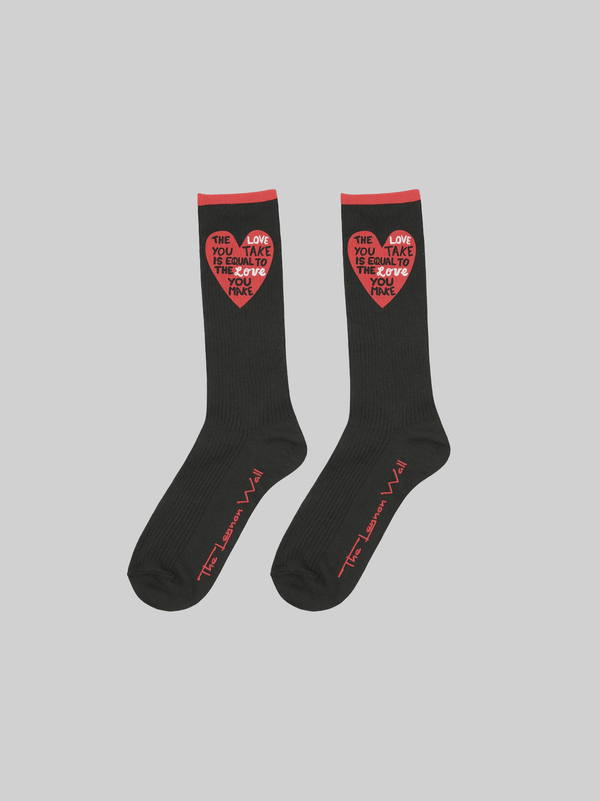 The Love you Take is the Love you make socks