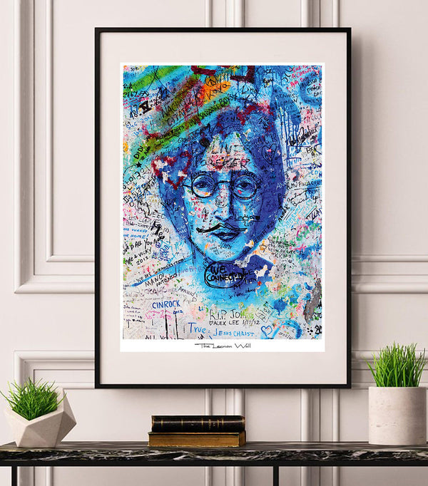 Affiche bleue de Lennon