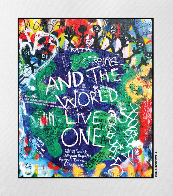 World live as one t-shirt