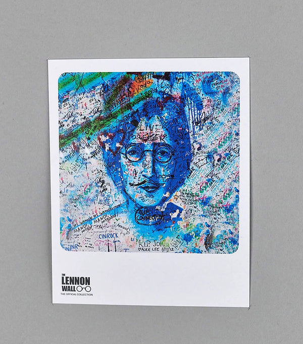 Blaue Lennon-Postkarte
