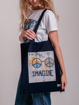 Imagine Peace tote bag